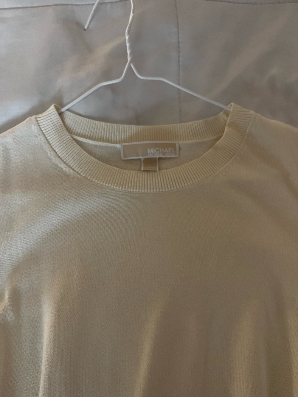 MICHAEL Michael Kors Pale Cream Crewneck Pullover
